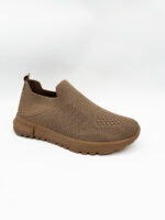 Baskets Vulcanisées compensés beiges - femme 1