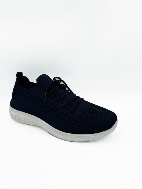 Baskets compensées respirantes bleu - femme 1
