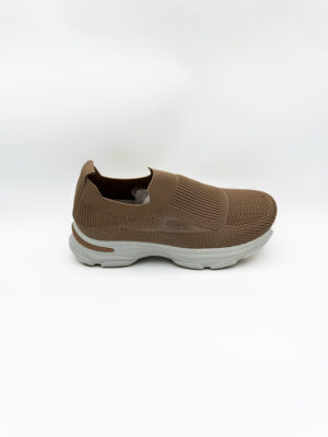Baskets de marche respirantes beige - femme 1