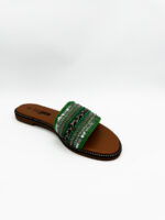 Chics sandales d'été mules vert - femme 1